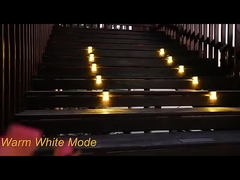 Solar-Ladung LED Außenwandleuchten RGB Solarwand Montage Leuchten