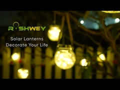 3000K Dekorationssolarlampe Solarlampe mit Glas-Plastikkappe