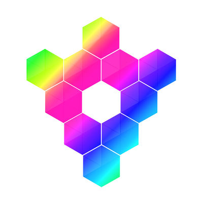 Ein guter Preis. BQB RGB Wandlampe Mehrfarbiges drahtloses Dreieck RGB Wandlampen Online