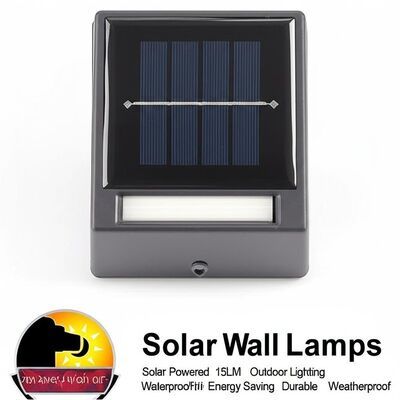 Ein guter Preis. Toggle Switch ON OFF Solar Wall Lamps Solar Powered 15LM Outdoor Lighting Waterproof Energy Saving Durable Weatherproof Online