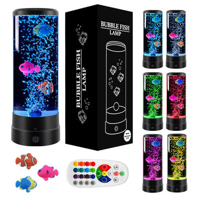 Ein guter Preis. RoHs USB LED Quallenlampe 12 Zoll Zylindrische Blasenfischelampe 7 Farbe Online