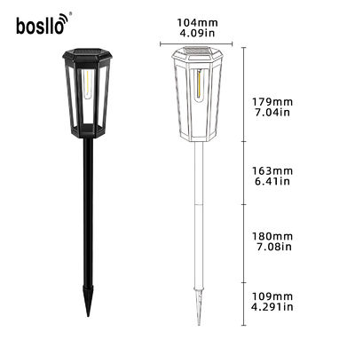 Ein guter Preis. Wasserdichte Solar-Gartenleuchte aus PC-Material, LED-Leuchten für Outdoor-Partys Online