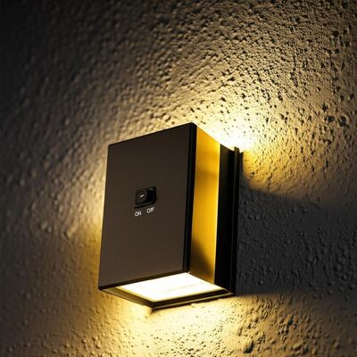Ein guter Preis. Motion Sensor Solar Wall Sconces Featuring Toggle Switch ON OFF Energy Lighting Fixtures for Outdoor Wall Installation Online
